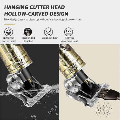Hair Trimmer For Men Buddha Style Trimmer, Professional Hair Clipper (Golden)