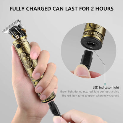 Hair Trimmer For Men Buddha Style Trimmer, Professional Hair Clipper (Golden)
